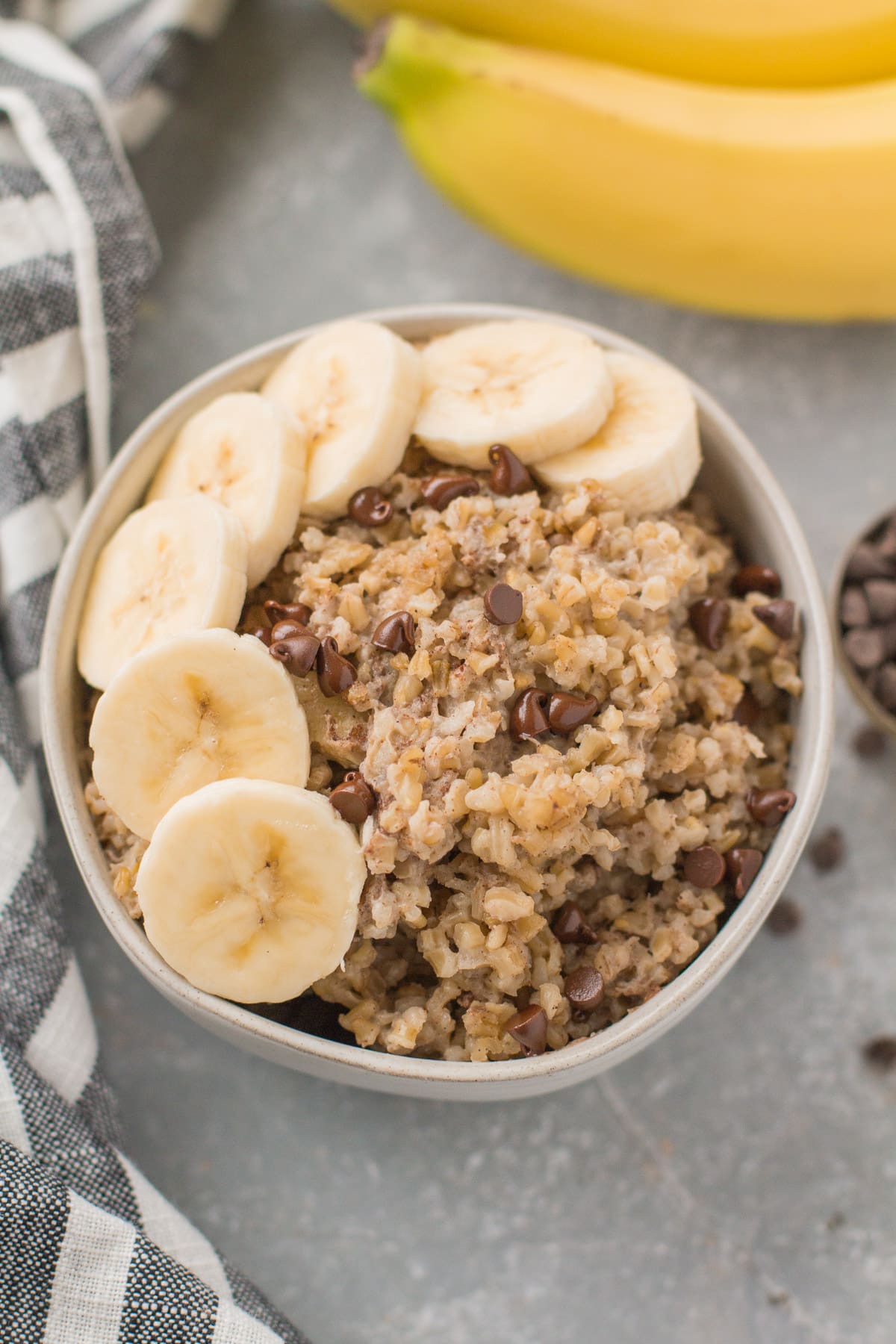 A close up of baked steel cut oatmeal