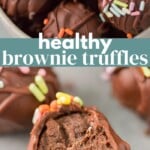 Healthy Brownie Truffles