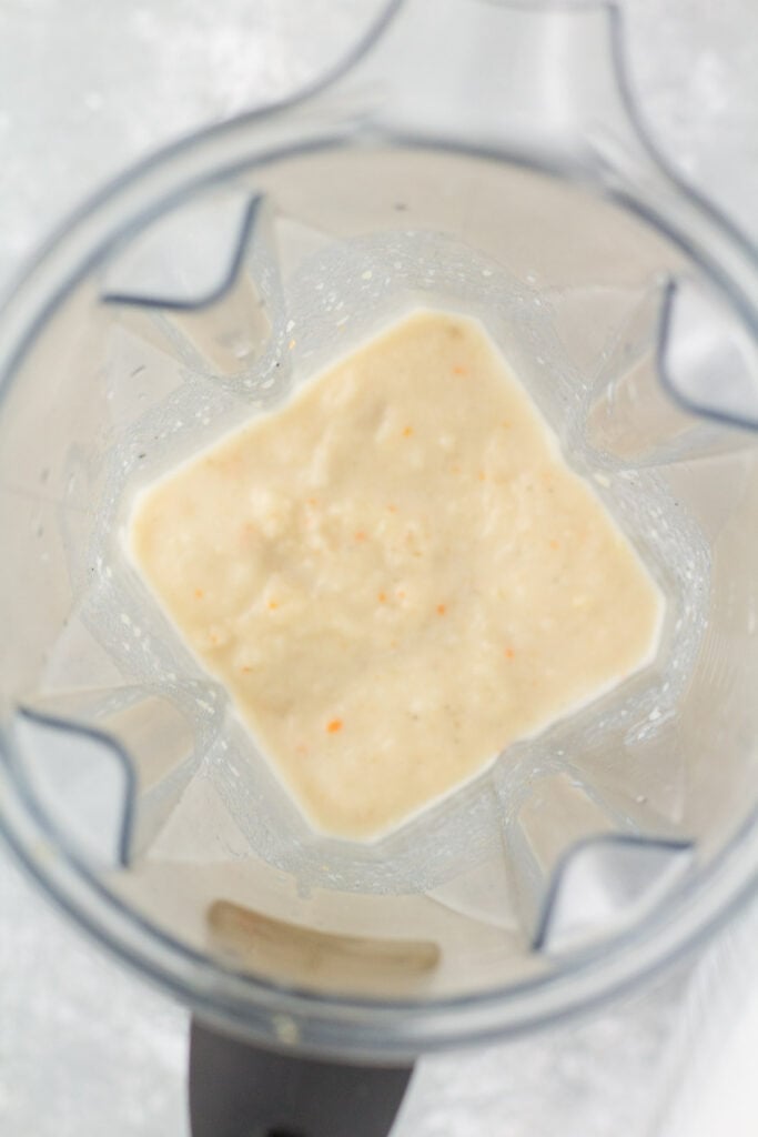 blended potatoes for chicken pot pie soup to thicken the soup