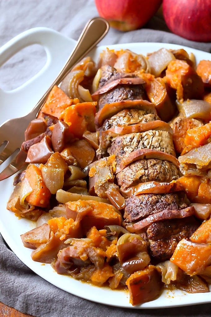 Healthy Apple Recipes -apple pork loin
