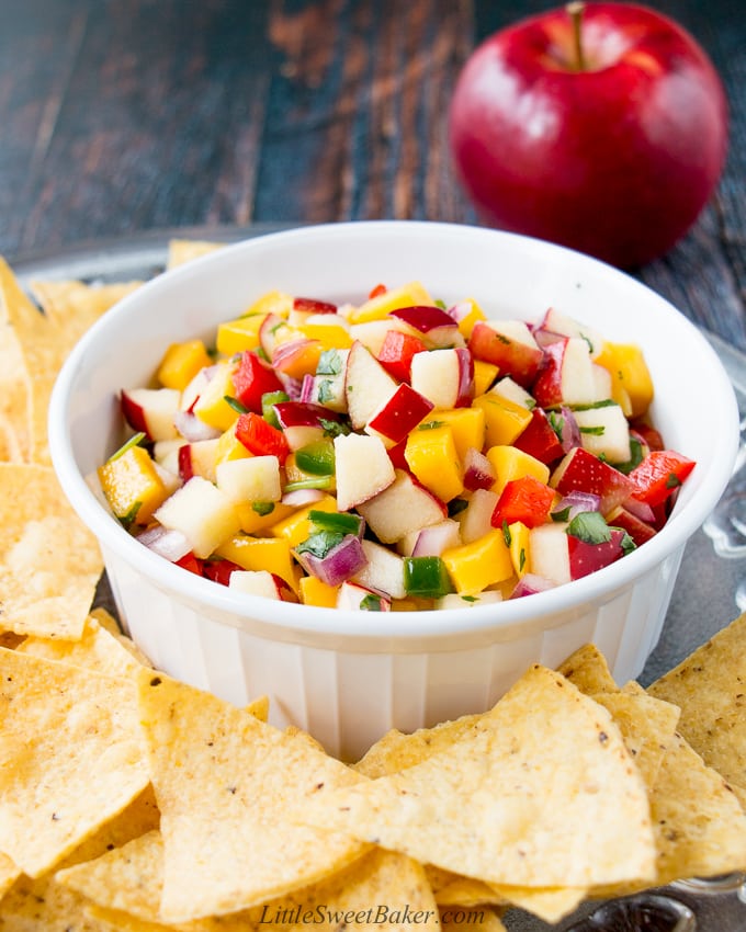 Healthy Apple Recipes - apple Mango salsa