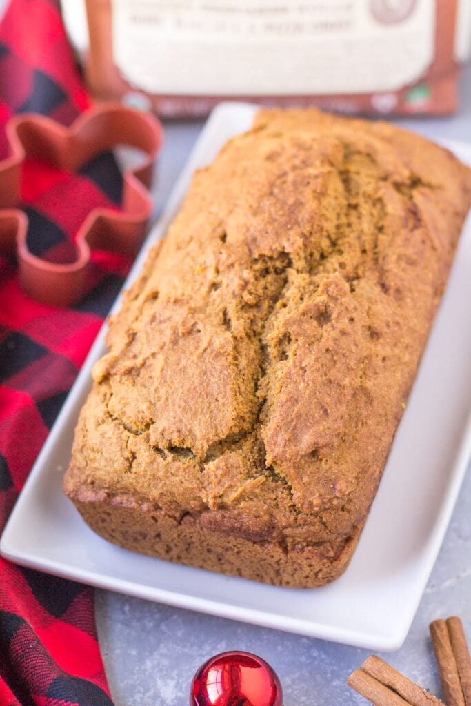 Healthy Gingerbread Loaf - a healthy christmas treat