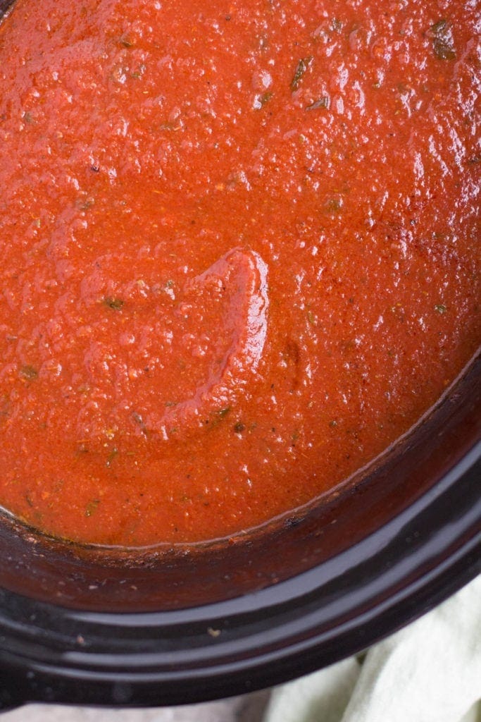 Healthy Crockpot Tomato Sauce