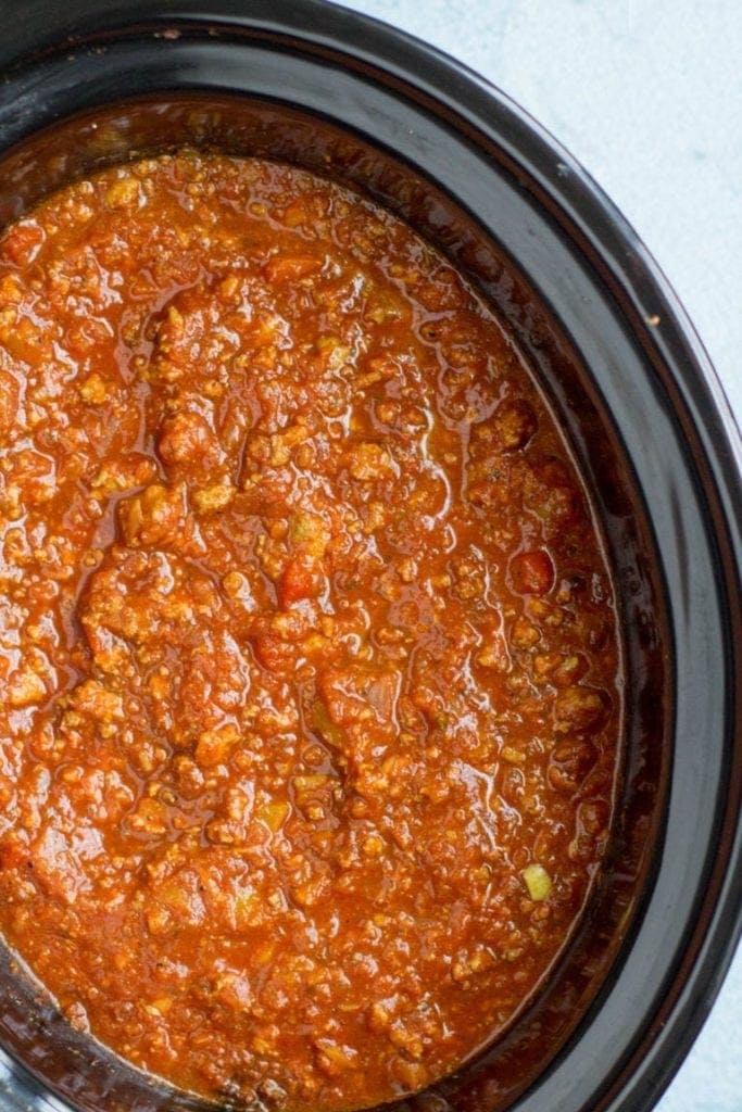 Paleo turkey chili made in the crockpot