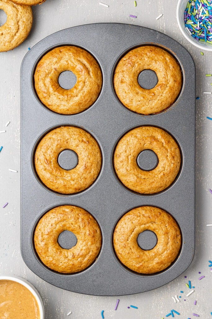 Protein donuts fresh out of the oven