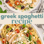 Greek Spaghetti Recipe Pin